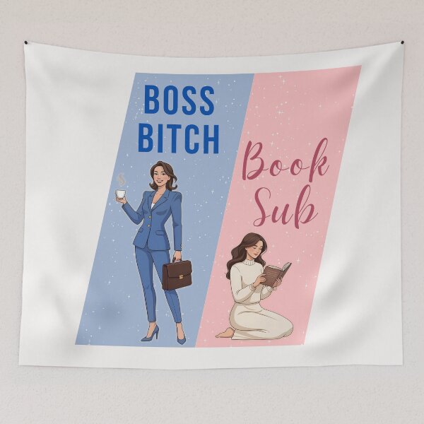 Item preview, Boss Bitch | Book Sub Split Aesthetic — Duality of a Book Lover designed and sold by Petal & Flame.