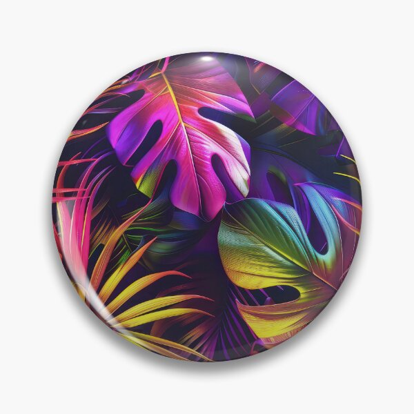Item preview, Neon-Hues Vibrantly Colorful Tropic Island Palm Leaves  designed and sold by DEC02.