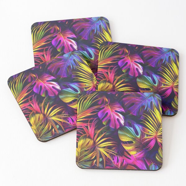 Item preview, Neon-Hues Vibrantly Colorful Tropic Island Palm Leaves  designed and sold by DEC02.