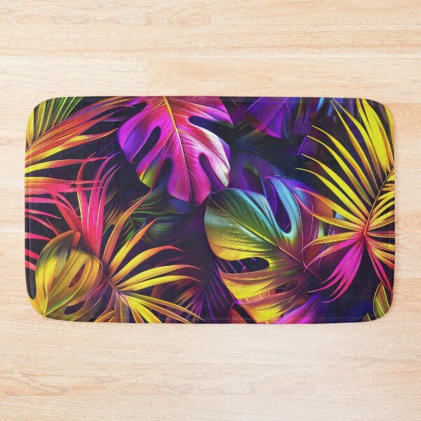 Item preview, Neon-Hues Vibrantly Colorful Tropic Island Palm Leaves  designed and sold by DEC02.