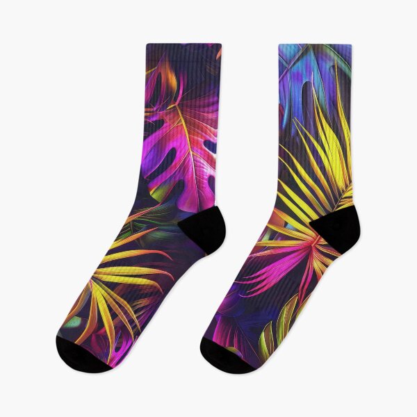 Item preview, Neon-Hues Vibrantly Colorful Tropic Island Palm Leaves  designed and sold by DEC02.