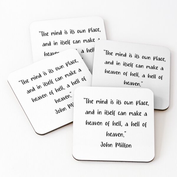 Item preview, John Milton Quotes designed and sold by 4ever-Undaunted.