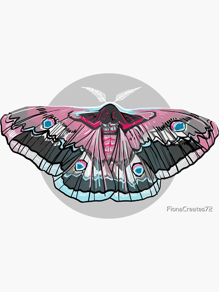 Moth Sticker for Sale by FionaCreates72