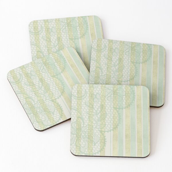 Item preview, Spring Parlour Lace Gingham Linen inspired Sage Heritage Pattern designed and sold by Heritage Hive Studio.