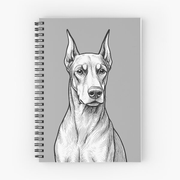 Item preview, Doberman Pinscher Line Drawing designed and sold by Krystals-Art.