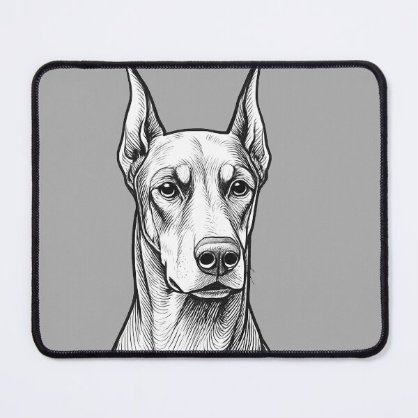 Item preview, Doberman Pinscher Line Drawing designed and sold by Krystals-Art.
