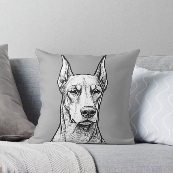 Item preview, Doberman Pinscher Line Drawing designed and sold by Krystals-Art.