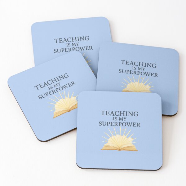 Item preview, Teaching Is My Superpower – Inspiring Book & Light Des designed and sold by Novel Works Studio.