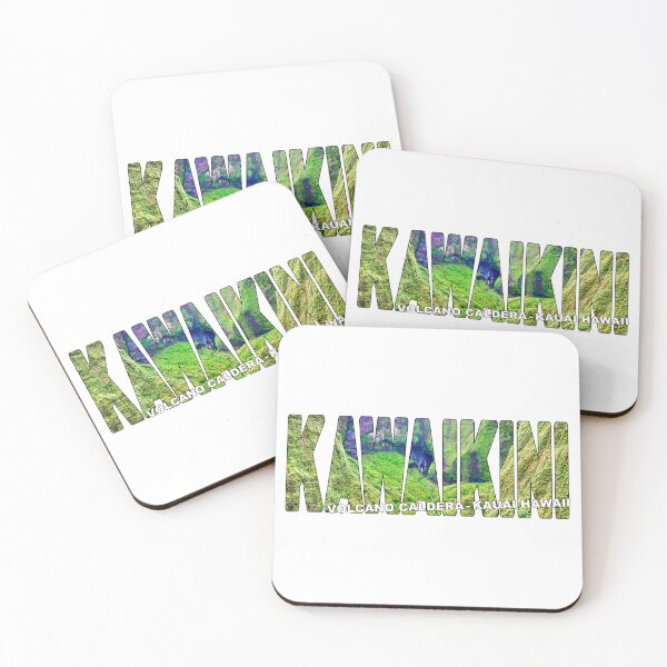 Item preview, KAWAIKINI Volcano Caldera Kauai Hawaii - State Park Waterfalls designed and sold by Adam Gormley.