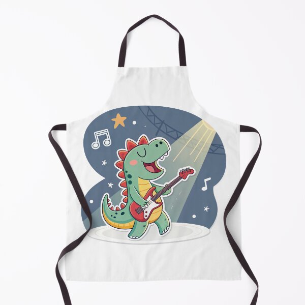 Item preview, Dinosaur Playing Guitar designed and sold by Erik Visnievskij.