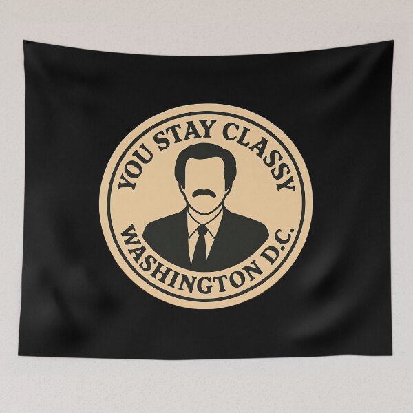 Item preview, Anchorman Inspired Retro USA Print: Washington D.C. designed and sold by PinUpPizzazz.
