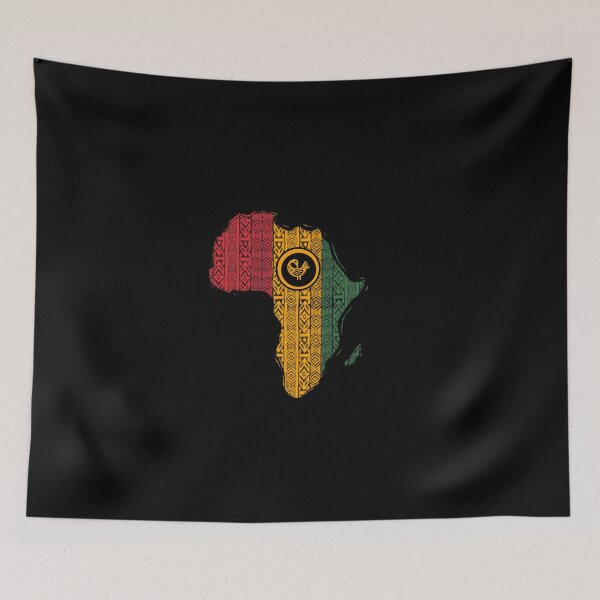 Item preview, Map of Africa, Kente Print  designed and sold by InPrintedWord.