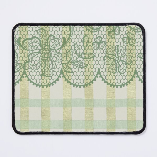 Item preview, Spring Parlour Morning Lace Gingham Linen inspired Sage Heritage Pattern designed and sold by Heritage Hive Studio.