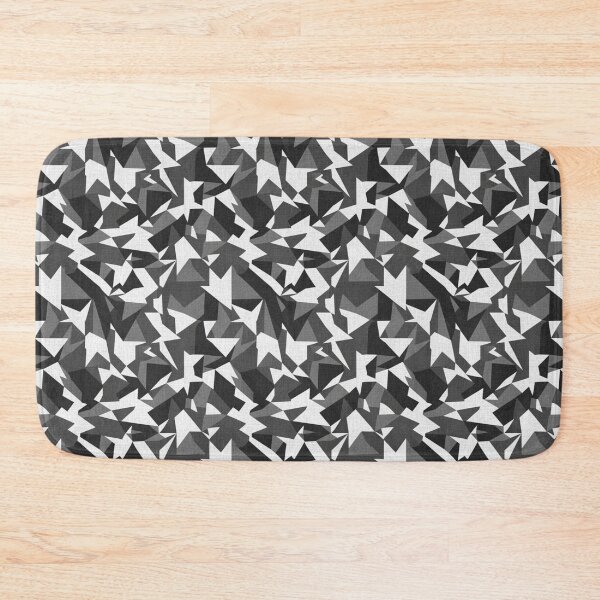 Item preview, Abstract Geometric Camouflage Pattern | Grayscale Military Tactical Design | Urban Minimalist Black & White Print designed and sold by DibuHumor.