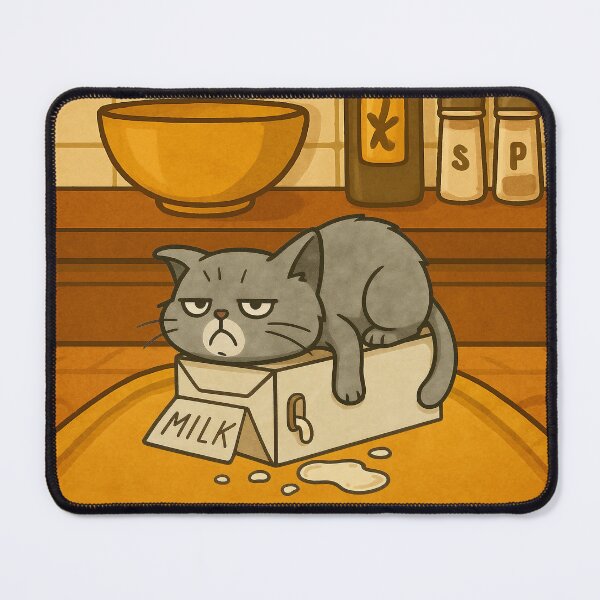 Item preview, No Milk Please designed and sold by Nope Cats.