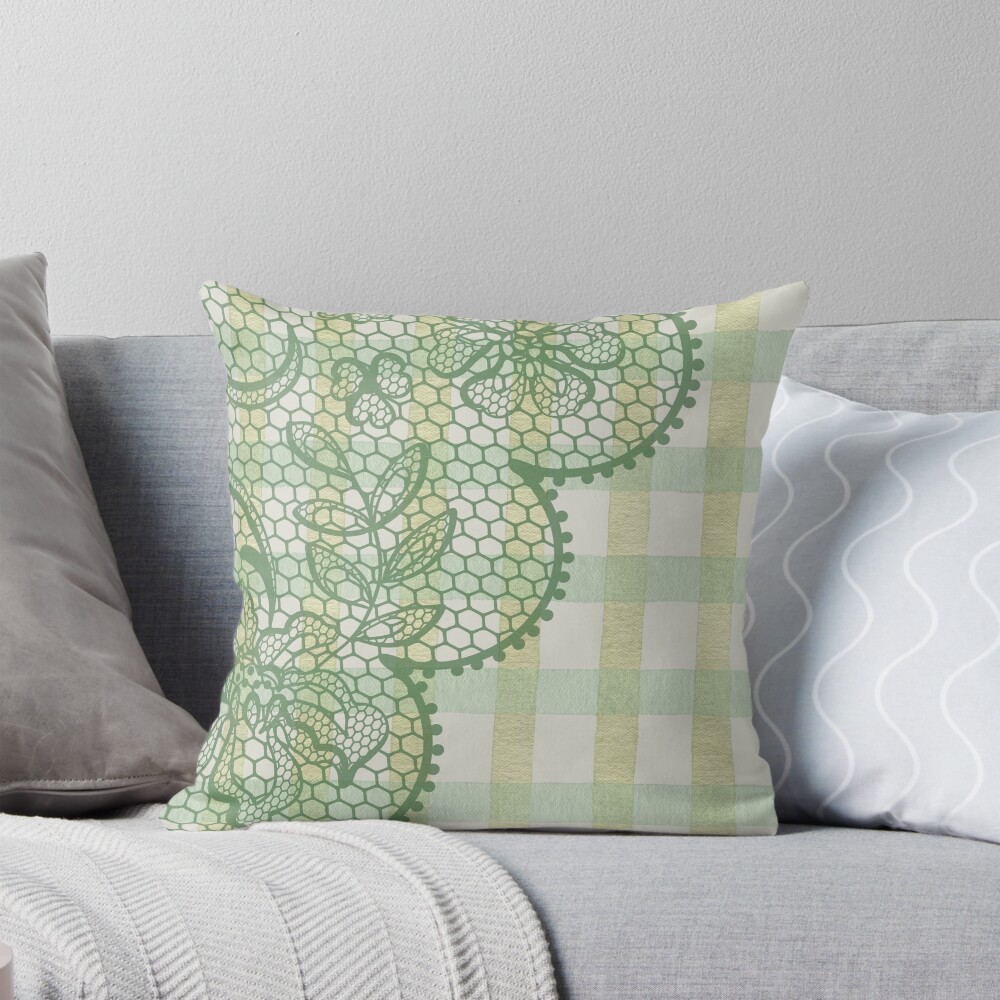 Lace gingham pattern