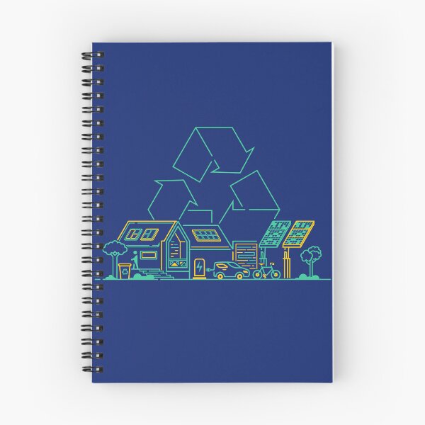 Item preview, concept of ecohouse, graphic of home that eco-friend with environment presented with outline style designed and sold by NiamLab.