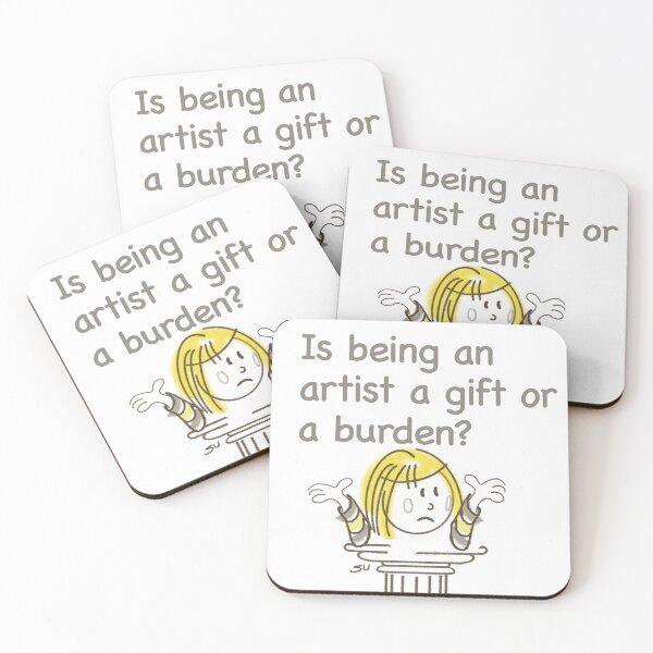 Item preview, SillySu asks “Is being an artist a gift or burden” designed and sold by SUSY JOHNSEN/SUSY-J.