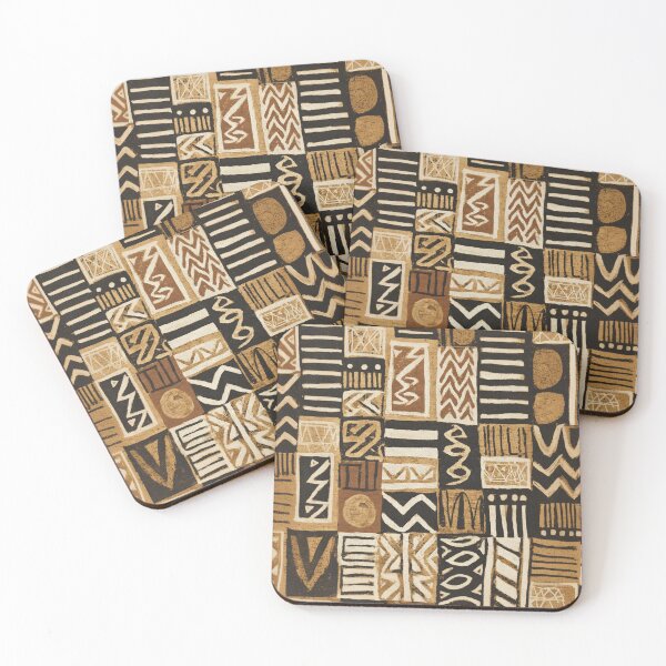 Item preview, Mudcloth Earth Tones African Abstract Tribal Pattern designed and sold by trajeado14.