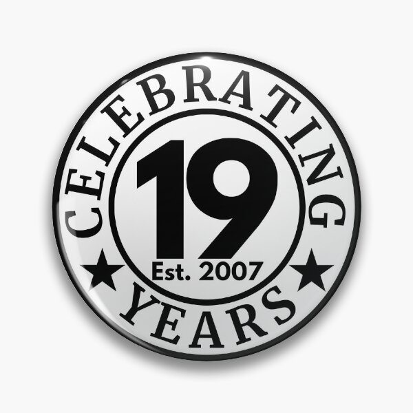 Item preview, Celebrating 19 Years 2007 | 19th Birthday Anniversary | Milestone Celebration Design designed and sold by highflycrafts.