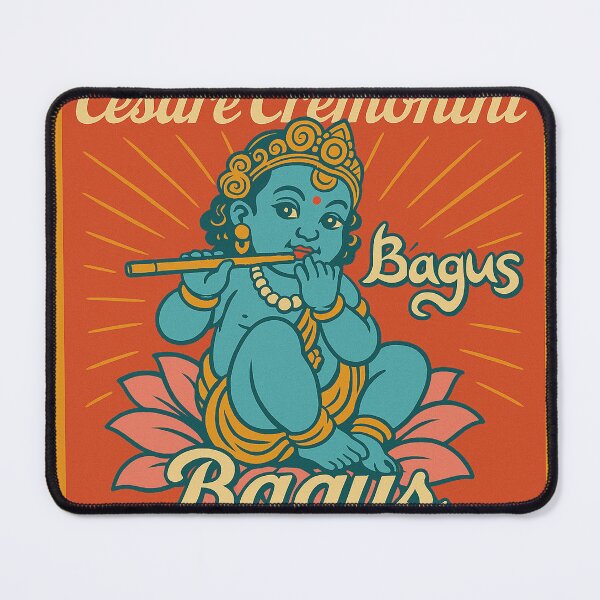 Item preview, Bagus Baby Baby Krishna Lotus Flute Colorful Vintage Pop Art designed and sold by Tooromira.