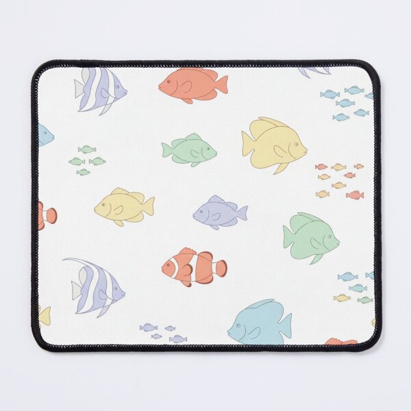 Item preview, Kawaii Pastel Tropical Fish Pattern | Cute Ocean Print for Nursery | Soft, Light-Colored Underwater Design designed and sold by DibuHumor.