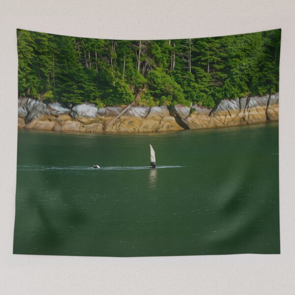 Item preview, White Glove — Humpback Whale in the Coastal Waters of British Columbia designed and sold by Fourpointstudio.