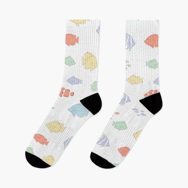Item preview, Kawaii Pastel Tropical Fish Pattern | Cute Ocean Print for Nursery | Soft, Light-Colored Underwater Design designed and sold by DibuHumor.