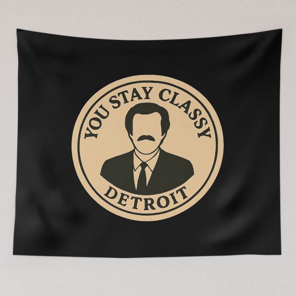 Item preview, Anchorman Inspired Retro USA Print: Detroit designed and sold by PinUpPizzazz.