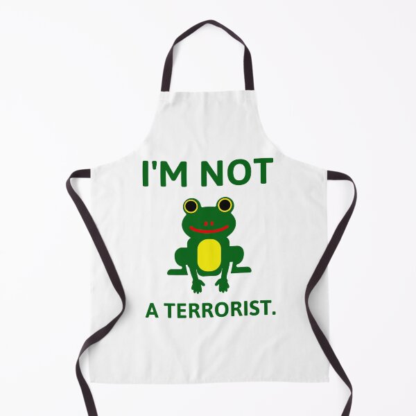 Item preview, Portland frog “I’m not a terrorist” designed and sold by Rachel the Artist .