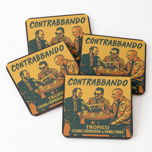 Item preview, Contrabbando Retro Coffee Poster Café Trio Vintage Pop Art designed and sold by Tooromira.