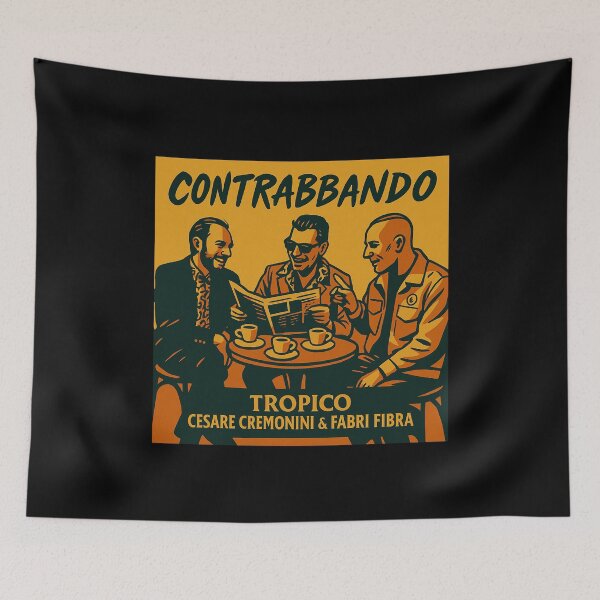 Item preview, Contrabbando Retro Coffee Poster Café Trio Vintage Pop Art designed and sold by Tooromira.