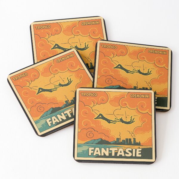 Item preview, Fantasie Retro Beach Poster Fantasie Vintage Style designed and sold by Tooromira.