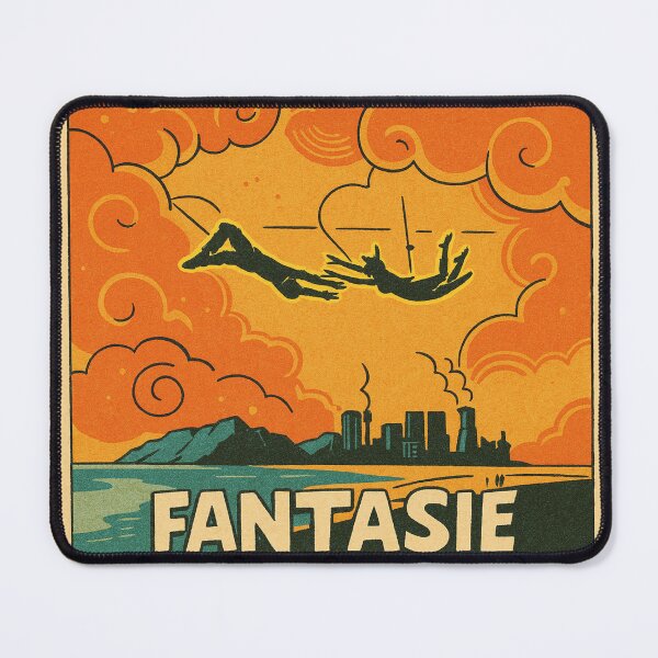 Item preview, Fantasie Retro Beach Poster Fantasie Vintage Style designed and sold by Tooromira.