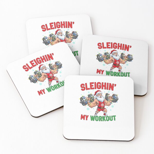 Item preview, Sleighin’ My Workout – Funny Christmas Gym designed and sold by FelixnRobinus.