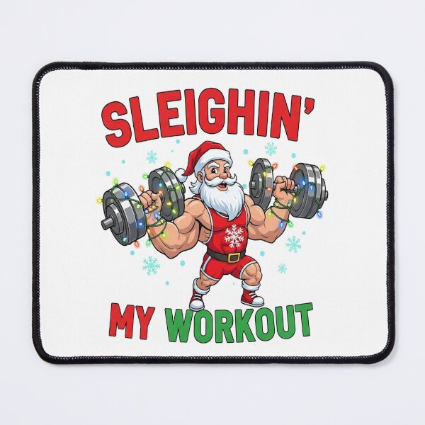 Item preview, Sleighin’ My Workout – Funny Christmas Gym designed and sold by FelixnRobinus.