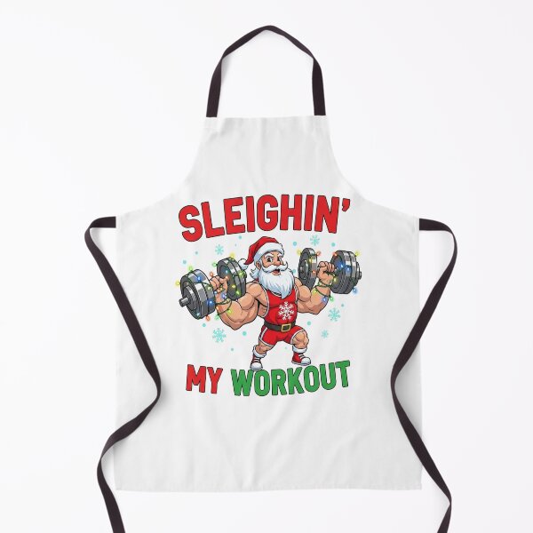 Item preview, Sleighin’ My Workout – Funny Christmas Gym designed and sold by FelixnRobinus.