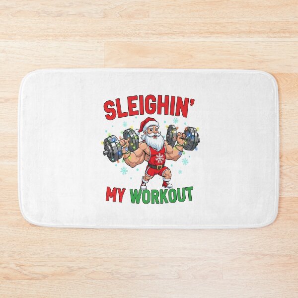 Item preview, Sleighin’ My Workout – Funny Christmas Gym designed and sold by FelixnRobinus.