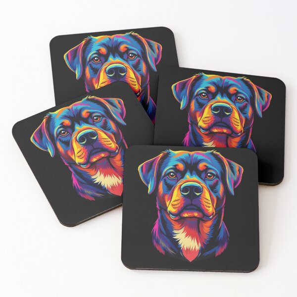 Item preview, Colorful Rottweiler Face Art – Vibrant Design For Dog Lover designed and sold by NH2019.