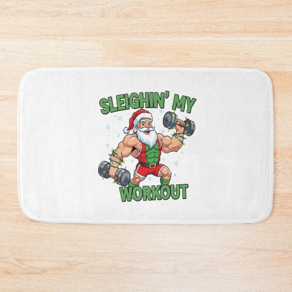 Item preview, Sleighin’ My Workout – Funny Christmas Gym designed and sold by FelixnRobinus.