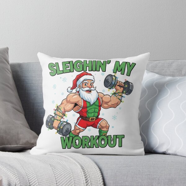 Item preview, Sleighin’ My Workout – Funny Christmas Gym designed and sold by FelixnRobinus.