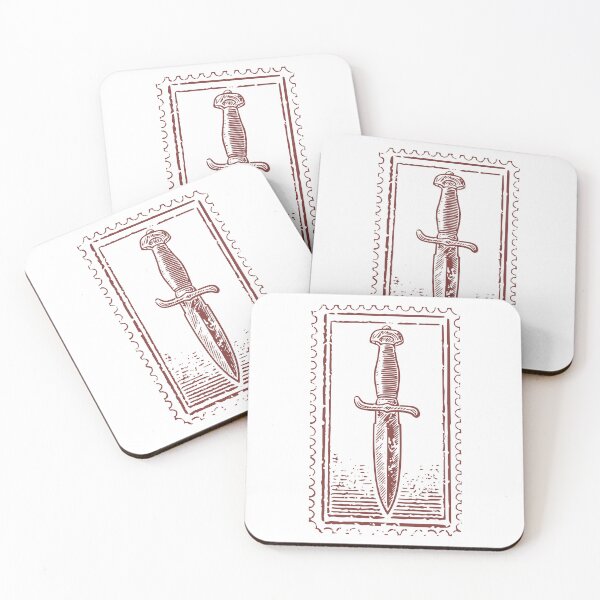 Item preview, Vintage Combat Dagger Stamp - Old School Tattoo Style designed and sold by Przecinak.