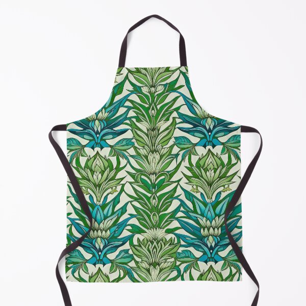 Item preview, William Morris Style Victorian Aloe Leaf Pattern Print designed and sold by LanaGustavsson.