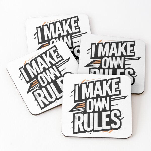 Item preview, I Make My Own Rules | Bold Inspirational Graphic Tee designed and sold by Irene Catchmind.