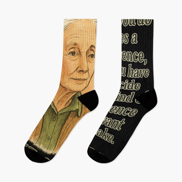 Item preview, Jane Goodall “Make a Difference” Inspirational Quote Design designed and sold by LatestDesign95.