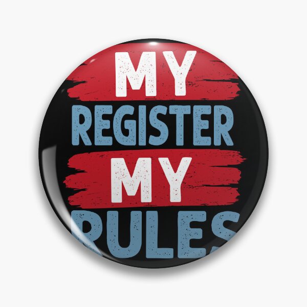 Item preview, My Register, My Rule designed and sold by AdventArt.