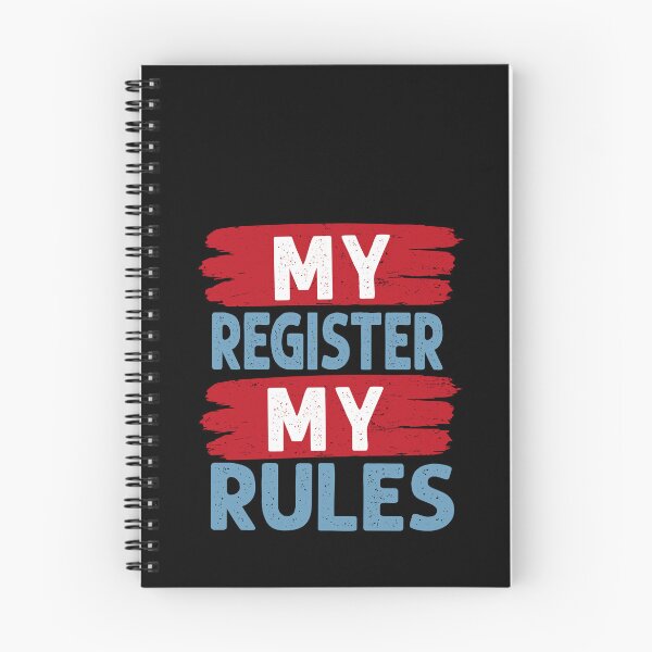 Item preview, My Register, My Rule designed and sold by AdventArt.