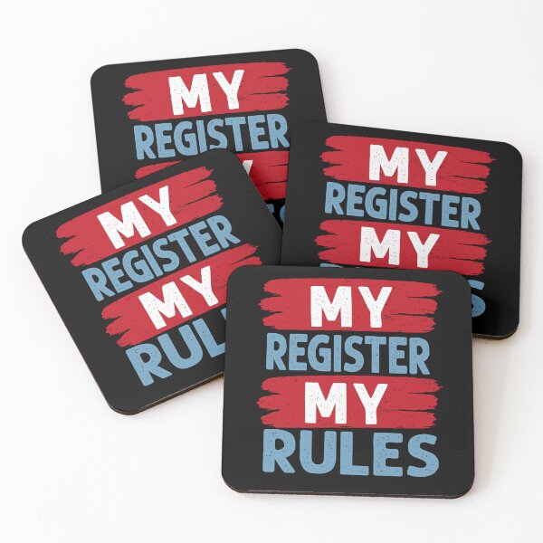 Item preview, My Register, My Rule designed and sold by AdventArt.