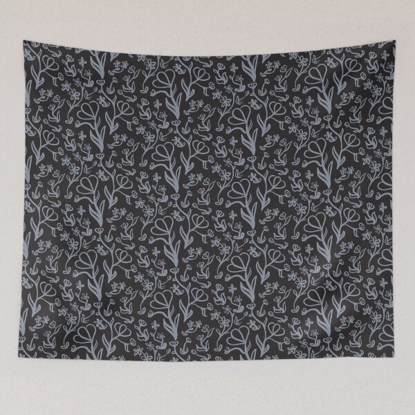 Item preview, Floral Pattern in Black and Grey designed and sold by LAEC-Shop.