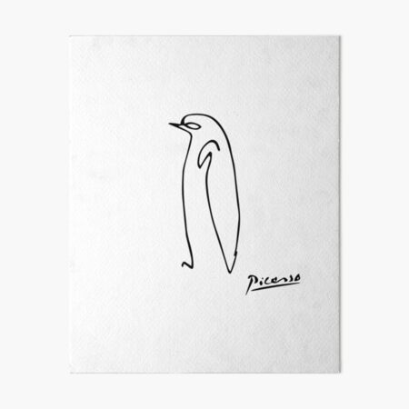 Pablo Picasso Penguin Artwork Shirt, Sketch Reproduction Art Board Print